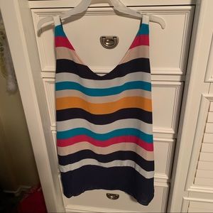 🎉HP🎉Chico’s Stripped Tank Size 0
